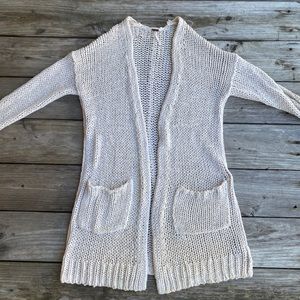 Free People Cable Knit Cardigan Sweater